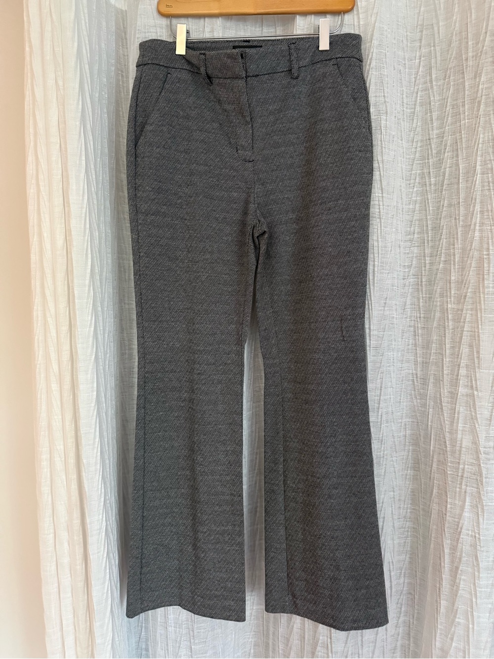 Simply Vera Vera Wang Charcoal Gray Flared Dress Pants